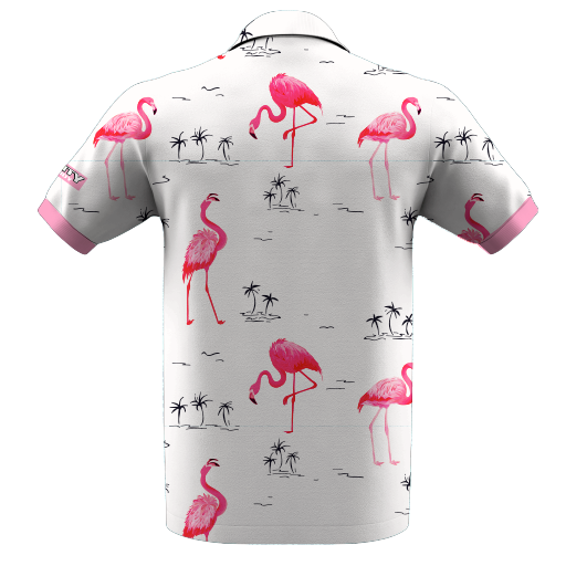 Golf Polo - Flamingo Castaway - Dirty Birdy