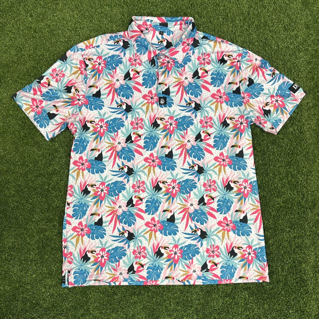 'Tropical Swagger' Men's Performance Polo