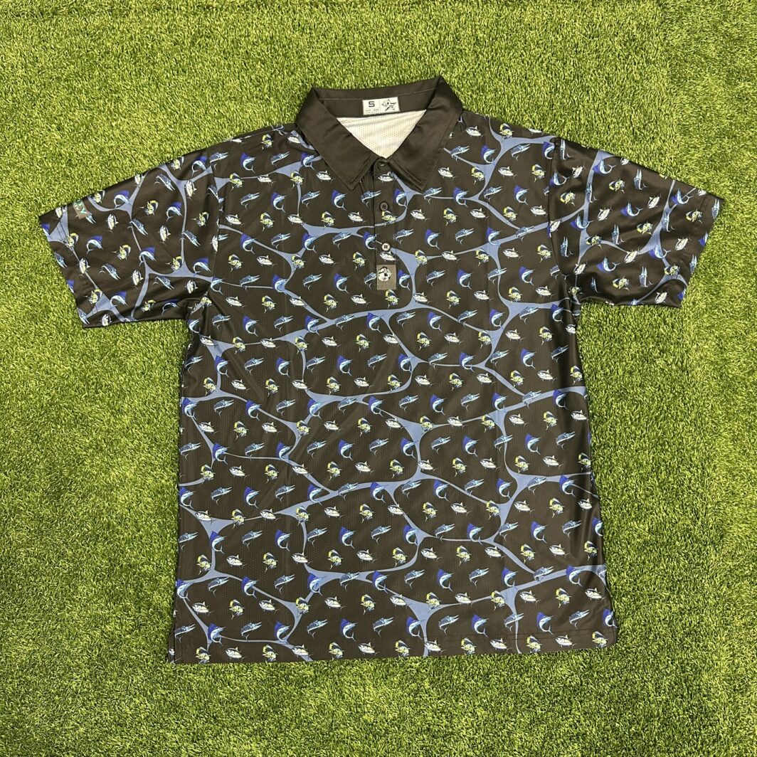 'Soflo Fish' Men's Performance Polo