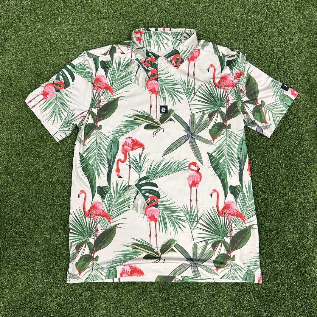 'Birds of Paradise' Men's Performance Polo