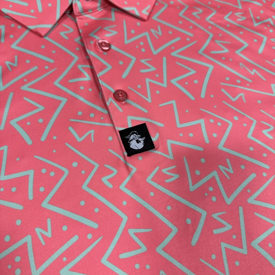 'Electric Slice' Men's Performance Polo - Image 3
