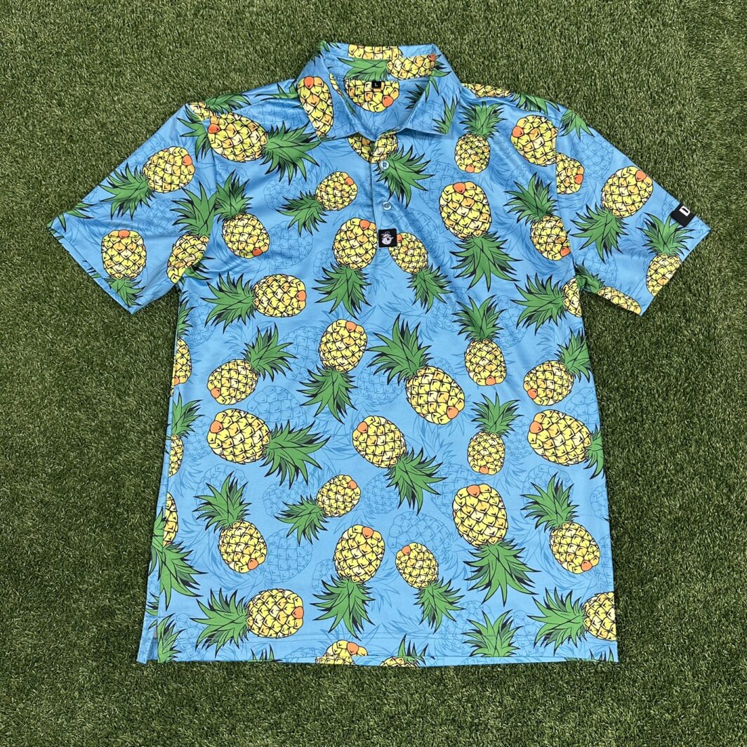 'Pineapple Pop' Men's Performance Polo