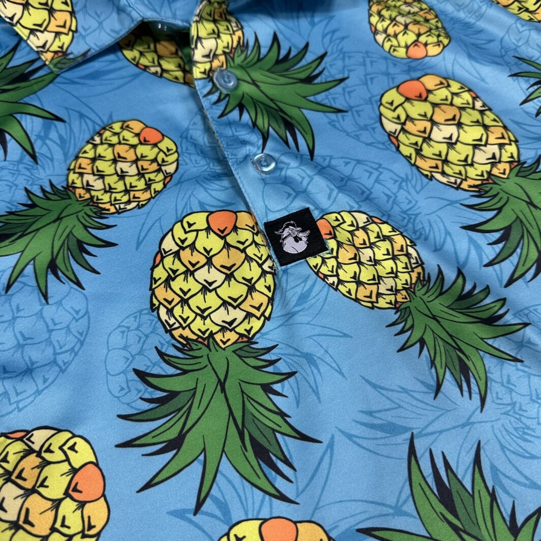 'Pineapple Pop' Men's Performance Polo - Image 3