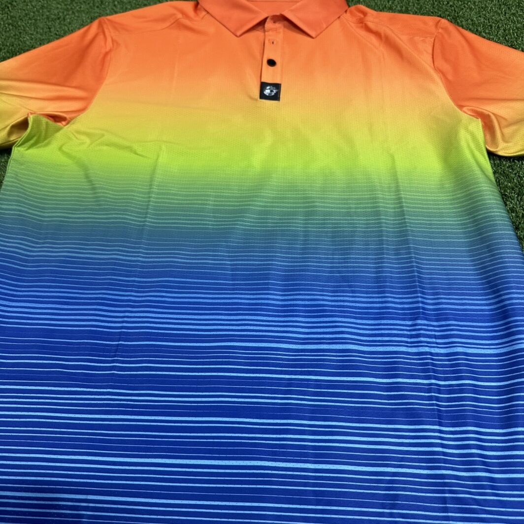 'Gradient Grind' Men's Performance Polo - Image 3